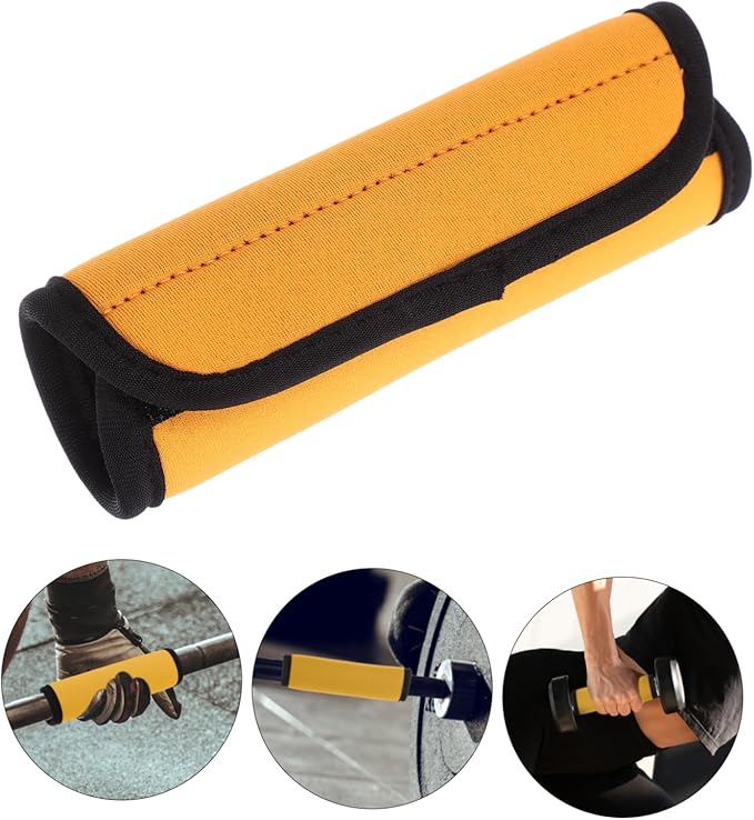 BESTonZON 2PCS Nonskid Barbell Pad for Hip Thrusts Detachable Polyester Weightlifting Grips Adjustable Gym Accessories for Indoor Training
