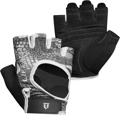Lift Tech Fitness Elite Workout Gloves for Women - Gym Gloves for Women Into Weights, HIIT, Strength Training - Female Weightlifting Gloves with Full Palm Protection
