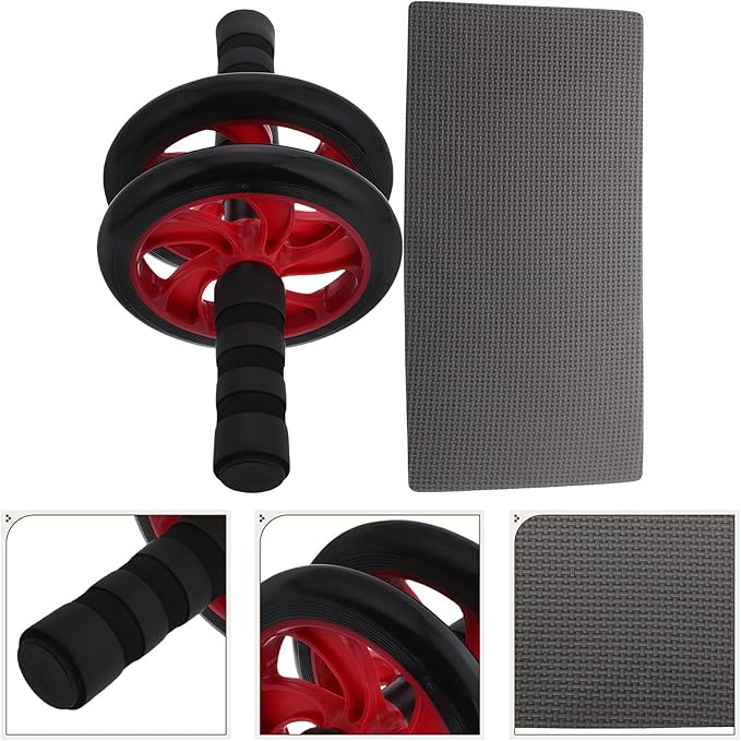 HEMOTON Ab Roller Wheel for Core Workout Quiet Abdominal Exerciser Home Gym Equipment with Non-slip Wide Wheel for Indoor and Outdoor Strength Training