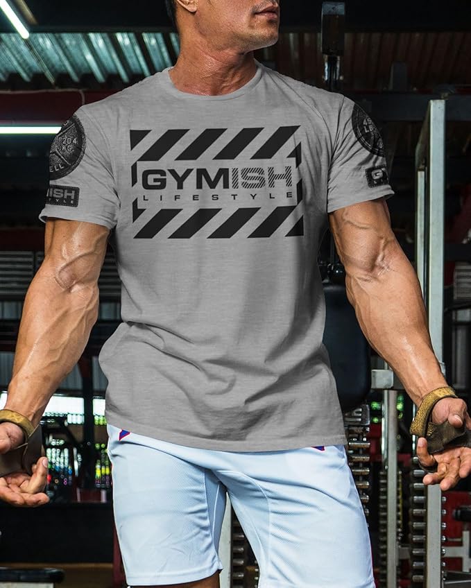 Gymish American Flag Graphic Fitness Tank, Sleeveless Bodybuilding Athletic Tank Top