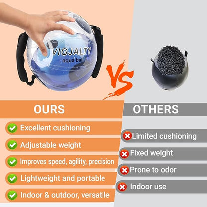 Heavy Duty Adjustable Aqua Bag - Durable Water Filled Training Aqua Bags for Strength Core & Full Body Workouts - Portable Fitness Equipment - Home Gym Outdoor Water Weights Sandbag Alternative