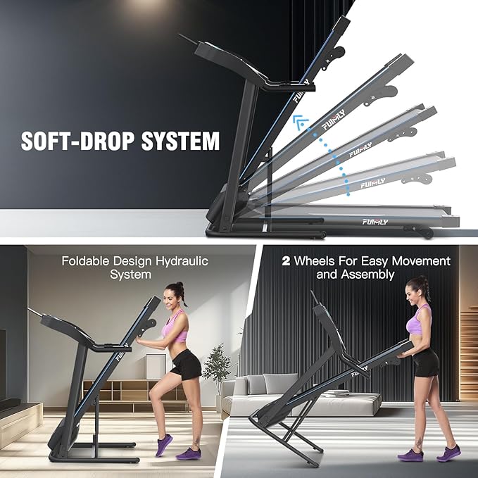 ANCHEER Foldable Treadmill with Sit Up Bench, 2025 Upgrade 3.5HP Portable Treadmills for Home with Incline 350 lbs Capacity, Smart LCD Display Body Fat& Heart Rate, Multifunction Exercise Equipment