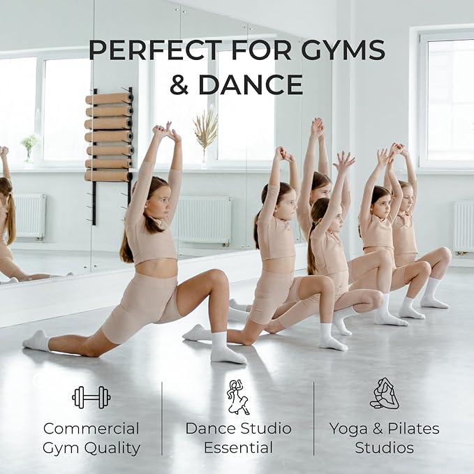 Fab Glass and Mirror Large Gym Mirror for Home Gym 48x32 - Full Length HD Tempered Glass Wall Panel - Professional Workout Display with Safety Backing - 1/4 Inch Commercial Grade