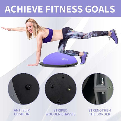 Half yoga ball, stable ball for fitness, core stability training for family fitness exercise, skid equipment for training， exercise equipment