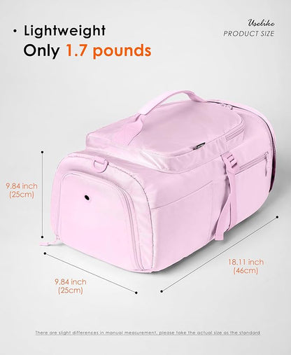 Gym Bag for Women with Shoe Compartment and Wet Pocket Convertible Gym Backpack workout Duffel Bag Multiple Pockets 30L