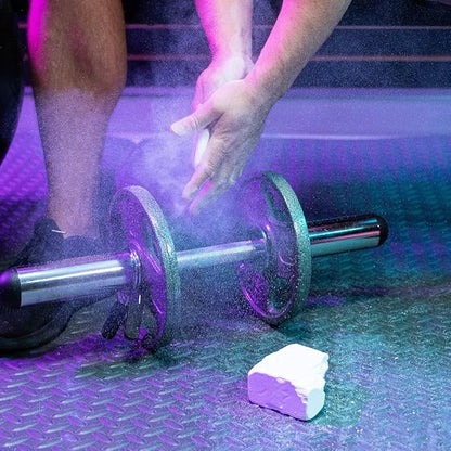 Cannon Sports Gym Chalk Blocks – 1 Pound Magnesium Carbonate 8 x 2oz Individually Wrapped Blocks – Professional Non-Slip, Sweatproof Grip for Weightlifting, Gymnastics, Rock Climbing and More