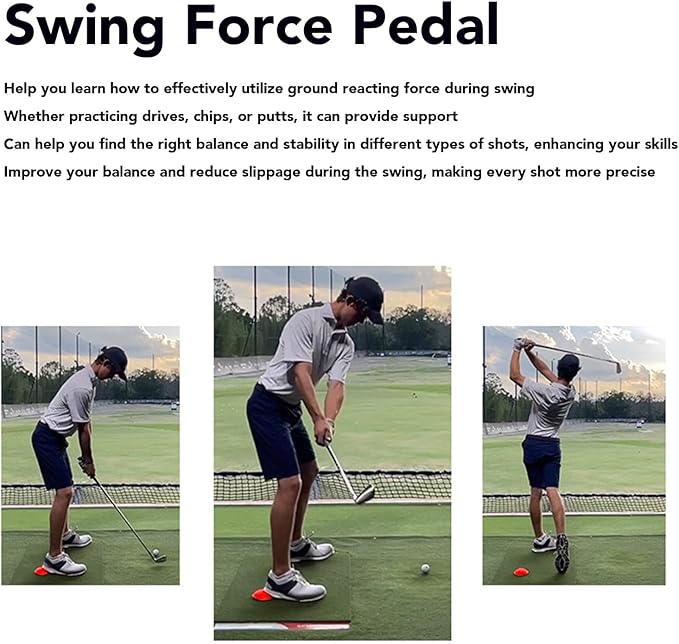 Enhance Your Swing, 2 Pcs Swing Force Pedal Improve Balance for Training