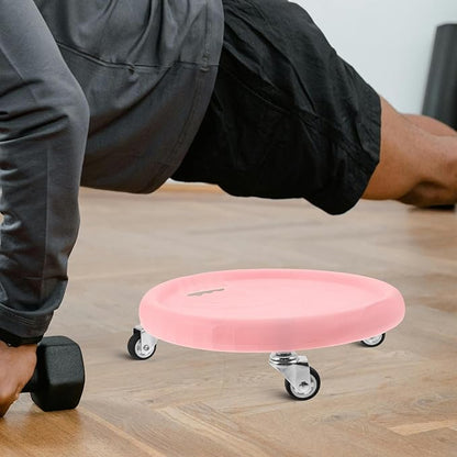 Abdominal Wheel Board and Fitness Slider Disc with Knee Pad, Core Exercise Equipment for Home Workout, Quiet Rolling Abdominal Exercise Machine for Strength Training