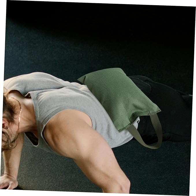 2Kg Weighted Sandbag for Yoga Fitness Empty Canvas Bag with Handle Weight for Training Exercises Durable Easy to Clean Sandbag Tools for Weight Training