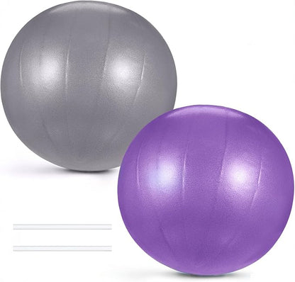 Grevosea Pilates Ball 9 Inch, 2 Pack Small Exercise Balls Workout Ball for Yoga Core Training Physical Therapy Stability Barre Stretchin