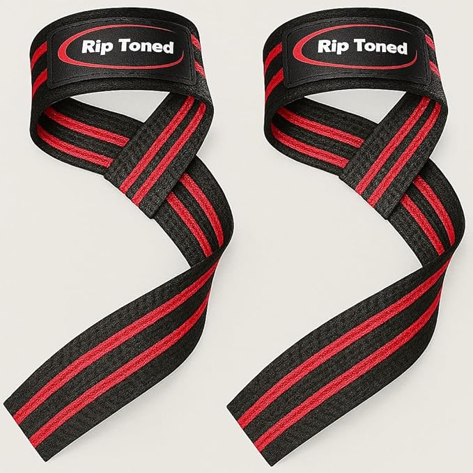 Rip Toned Performance Wrist Straps for Weightlifting – 23" Padded Lifting Straps for Men & Women – Cotton Gym Straps for Deadlifts, Strength Training, Bodybuilding & Powerlifting