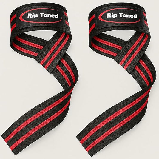 Rip Toned Performance Wrist Straps for Weightlifting – 23" Padded Lifting Straps for Men & Women – Cotton Gym Straps for Deadlifts, Strength Training, Bodybuilding & Powerlifting