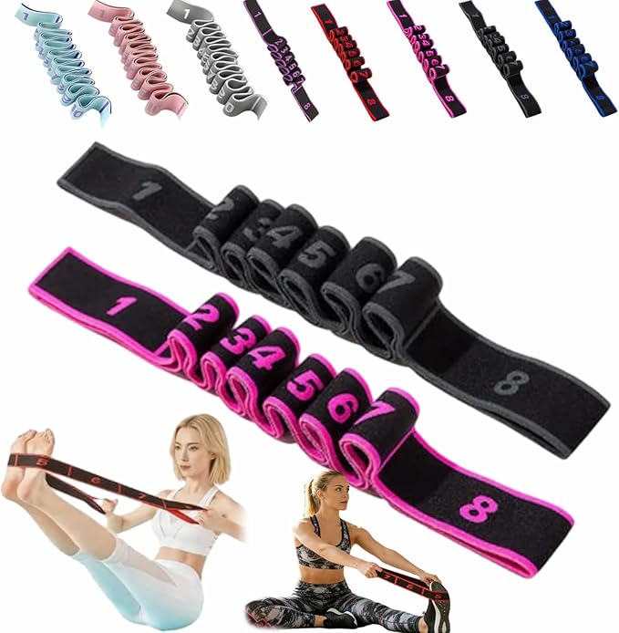 Fitness Resistance Bands with Handles, Fitness Resistance Band for Stretching and Yoga, Fashion Puller Exercise, Adjustable Bands for Full Body Stretching Shaping