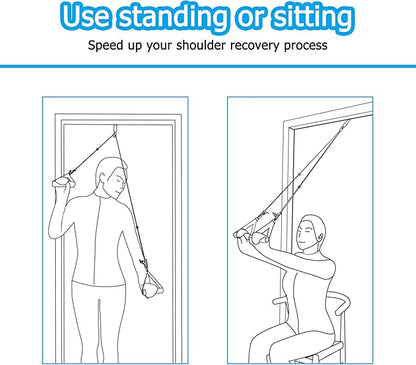 Shoulder Pulley Over The Door Physical Therapy System, Exercise Pulley for Physical Therapy, Alleviate Shoulder Pain and Facilitate Recovery from Surgery