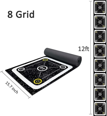 Rubber Agility Ladder 8.8 Ft Non-Slip Speed Agility Training Ladder for Soccer Footwork Training，Flat Agility Ladder for Children's Physical Training Equipment