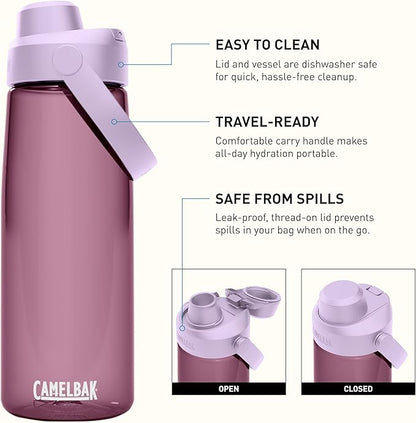 CamelBak Thrive Chug Tritan Renew Water Bottle Purple Sky, 25oz