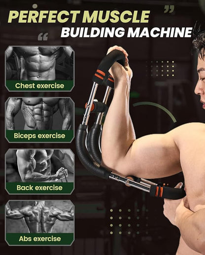 2026 New Saker PowerTwist Arm Trainer, Adjustable Forearm Strengthener, Arm Exercise and Chest Workout Equipment for Home Gym, for Men, Ideas for Fitness Enthusiasts