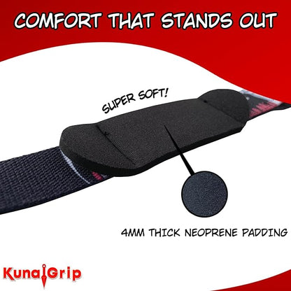 Anime Lifting Straps - Padded Wrist Straps for Weightlifting, Bodybuilding, Gym Workouts, Powerlifting, Deadlifts & Fitness (Soft Cotton 23.5 inch, 1 Pair)