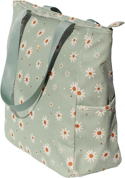 Original Floral Water Resistant Large Tote Bag Shoulder Bag for Gym Beach Travel Daily Bags Upgraded