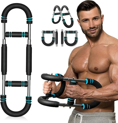 Twister Arm Trainer, Chest Workout Equipment, Three-Level Adjustable Forearm Strengthener at Home, Portable Fitness Exerciser, Gifts for Men Women Dad Bro Husband