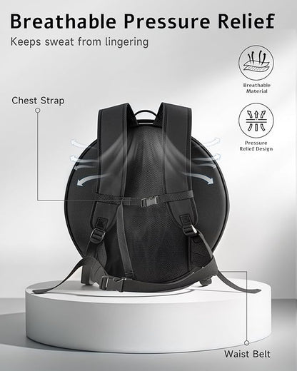 Barbell Weighted Backpack for Men Women, Rucking Backpack for Squats Push-ups with Secure Strap