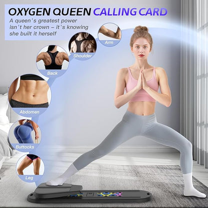 Pilates Board Pilates Reformer Set for Women, 7 in 1 Foldable Pilates Equipment with Timer, Portable Pilates Machine for Home Workout, Fitness, Exercise, Ab, Core