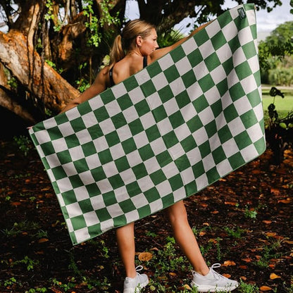 Sprints Athletic Running Towel, Full-Sized, Car Seat Cover - Performance Microfiber (Chess Not Checkers)