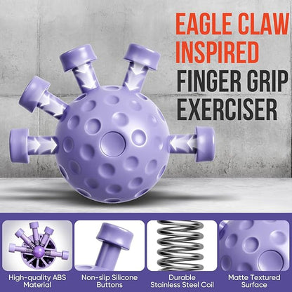 Grip Strength Trainer Kit, 3 Colors Forearm Strengthener & Hand Grip Strengthener, Finger Exerciser & Stretcher for Strength Training, Recovery & Flexibility