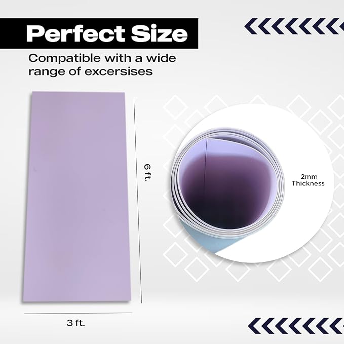 Marley Dance Floor – Portable 6 x 3 ft Non-Slip Vinyl Mat for Ballet, Lyrical & Tap – 2mm Thick, Lightweight, Rollable – Ideal for Practice at Home, Studio, or Outdoors