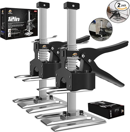 Labor Saving Arm Jack Handle 2 Pack, Construction Jack, Wall Tile Locator, Multi Function Height Adjustment Lifting Device, Door Panel Lifting Cabinet, Raised 6.69 in, Pair Dynamic Load 450 LB