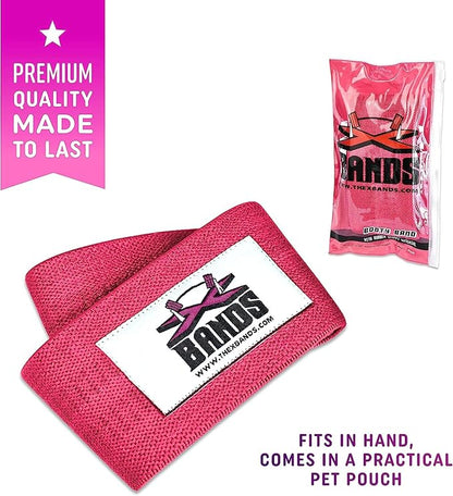 The X Bands Exercise Resistance Bands - Non-Slip Extra Thick Fabric Hip Loop Booty Bands - 20, 30, 40, 50 lb - Fitness Workout for Legs, Butt Training, Stretching, Yoga