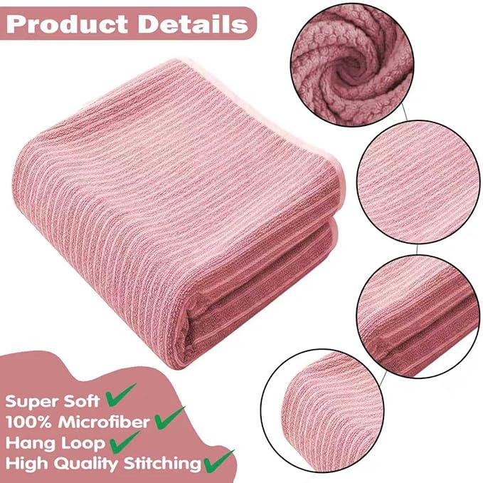 Microfiber Bath Towel 35x70 Inches- Ultra Soft Quick Dry, Lightweight for Gym, Spa, Travel | Hotel Grade & Multi-Use| Single Pack
