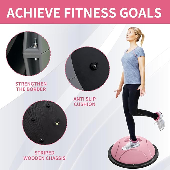 Half yoga ball, stable ball for fitness, core stability training for family fitness exercise, skid equipment for training， exercise equipment