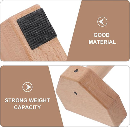 BESPORTBLE Wooden Push up Bars Pushup Handles Strength Training Push up Stands Beech Wood 25cm Pair Fitness Equipment for Home and Outdoor Workout