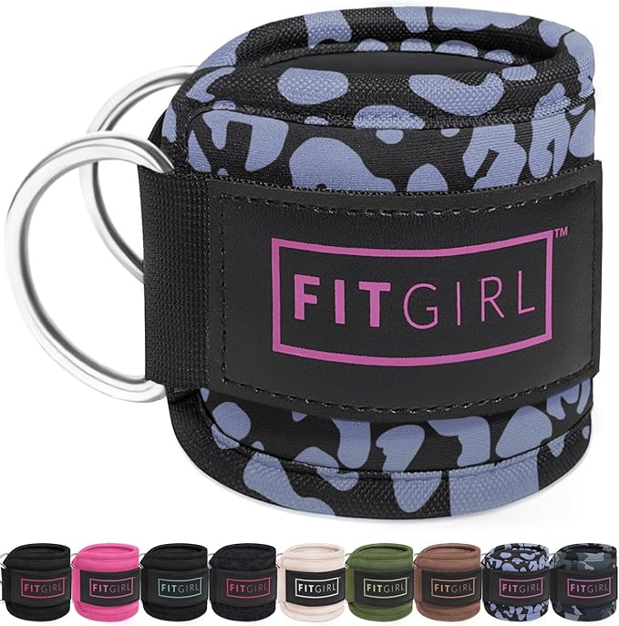 FITGIRL Ankle Strap for Cable Machine – Premium Padding and Comfort for Cable Exercise Machines, Cable Exercise Attachment for Home & Gym, Glute Workouts - Kickbacks, Leg Extensions, Hip Abductors