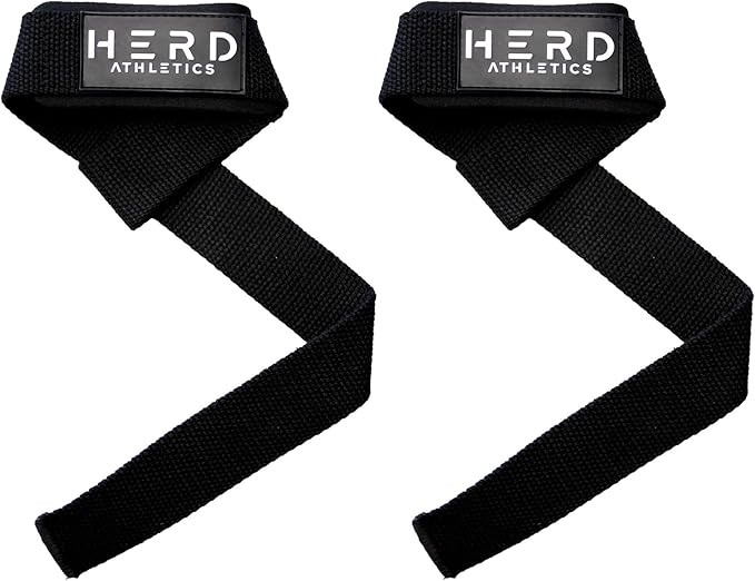 Lifting Wrist Straps – 23" Length x 1.5" Width – Padded Neoprene Cotton Straps for Weightlifting, Powerlifting, Functional Training, Strength Training & Deadlifts – Heavy Duty Grip Support
