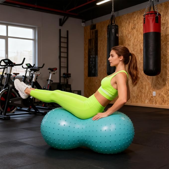 Exercise Ball | Groundnut Shape Balance Tool | with Air Pump Workout Balls for Exercise,for Workout Home Pregnancy Physical Women Fitness Kids Office