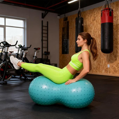 Exercise Ball | Groundnut Shape Balance Tool | with Air Pump Workout Balls for Exercise,for Workout Home Pregnancy Physical Women Fitness Kids Office