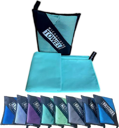 Reusable Quick Dry Beach Towels,Microfiber Travel Towel,Compressed Lightweight Bath Towel for Beach Hiking Gym Yoga Travel Sports Swimming Camping(Light Green, 30"*60")
