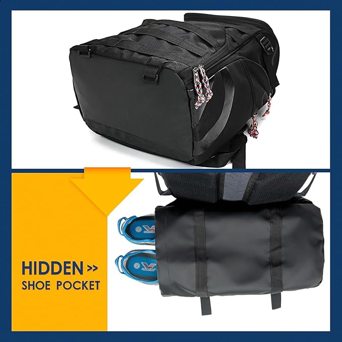 TRAILKICKER Basketball Bag Backpack with Ball Holder Multi-Sport Backpack for Soccer Volleyball Football Baseball Helmet