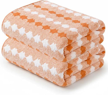 2-Pack Microfiber Bath Towels (27x54 Inches) - Ultra Soft & Quick Dry, 3X Absorbency, Lightweight for Gym, Yoga, Travel & Spa - Perfect for Home, Fitness & Post-Workout