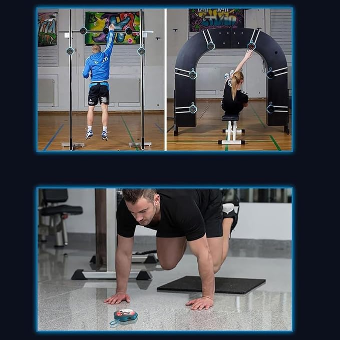 Speed Agile Reaction Lights, Reaction Training Lights Set with Buzzer and 27 Training Modes, TPU Material and Durable Drop-Proof, Display Training Data, for Fitness, Training Speed Agility