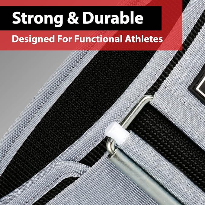 IBRO Quick Locking Premium Weight Lifting Belt - Back Support for Powerlifting, Cross Training & Gym Bodybuilding - 4 Inch Nylon Men and Women with Metal Buckle for Core Stability