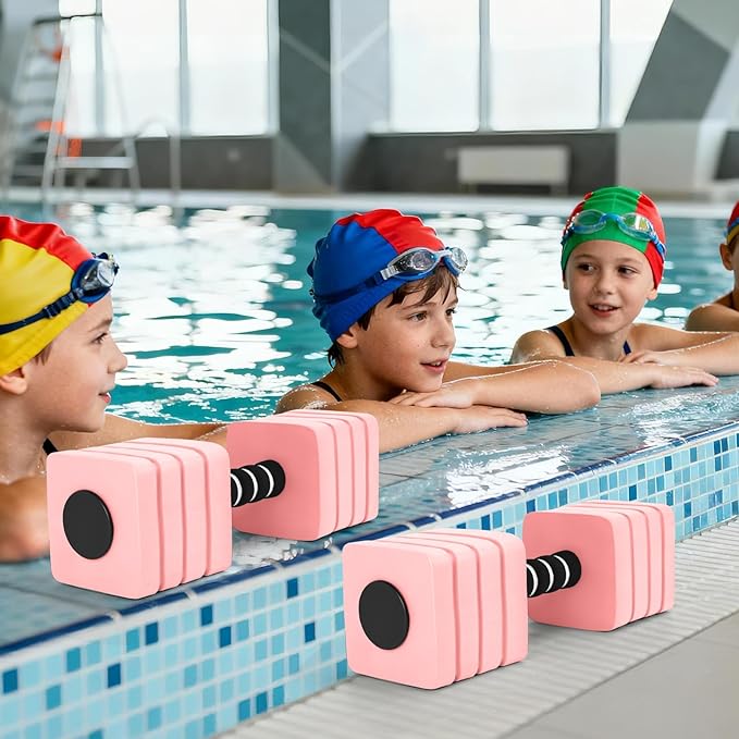 Aquatic Exercise Dumbbells, 2PCS Foam Water Weights, Aerobic Exercise Fitness Equipment Dumbbell, Dumbbells Set for Water Aerobics Weight Loss, Pool Fitness, Underwater Exercise