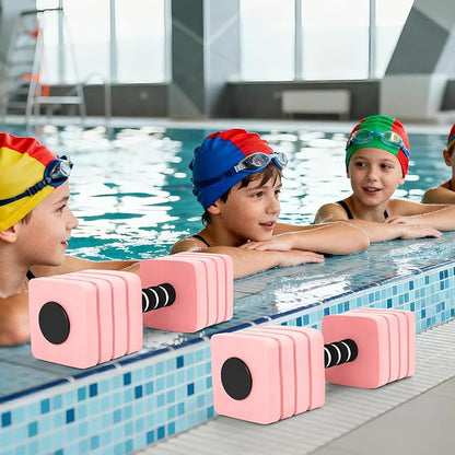 Aquatic Exercise Dumbbells, 2PCS Foam Water Weights, Aerobic Exercise Fitness Equipment Dumbbell, Dumbbells Set for Water Aerobics Weight Loss, Pool Fitness, Underwater Exercise