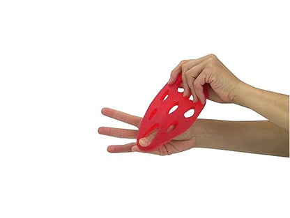 THERABAND Hand Xtrainer, Non-Latex Hand Exerciser for Progressive Hand Therapy, Strengthen Fingers, Hands and Forearms, Grip Trainer, Strengthener, Helps Relieve Joint Pain, Red, Soft, Beginner