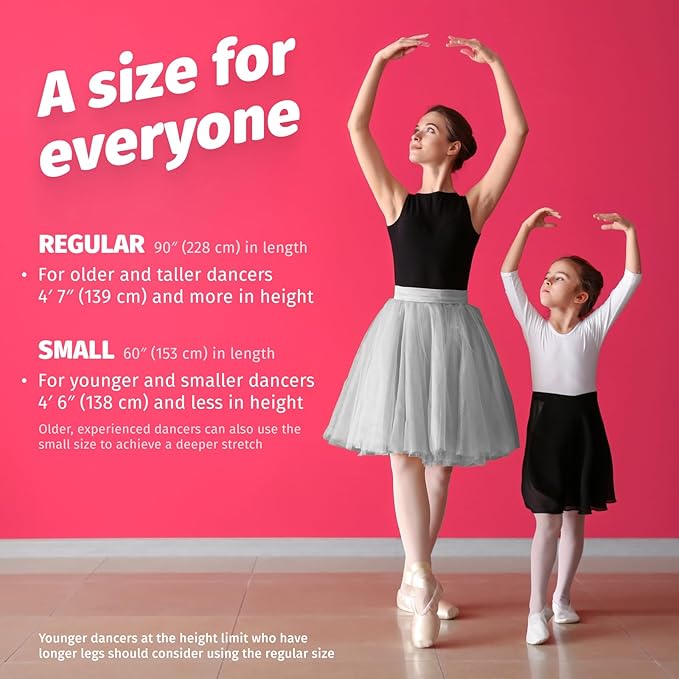 The PlumBand Stretch Band for Dance and Ballet – Premium Gift-Ready Package - Sizes for Kids & Adults – Improve Your Splits, Flexibility and Strength with Stretching