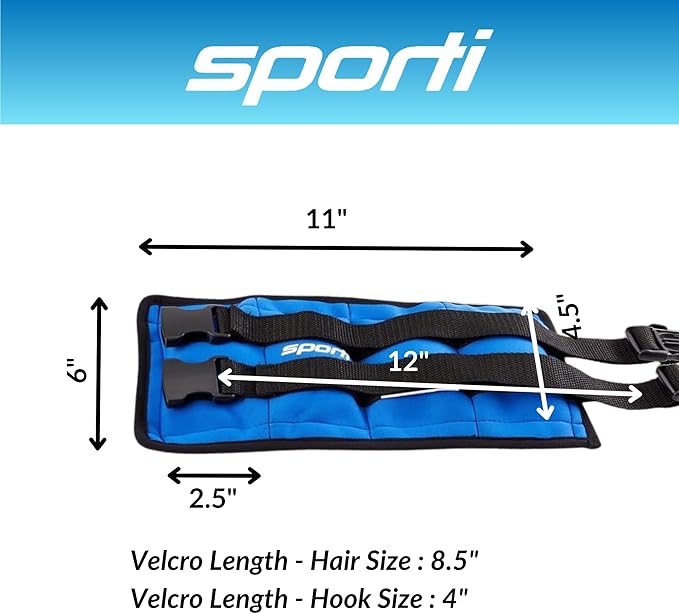 Sporti Fitness Ankle Weights - Water Ankle Weights for Aqua Belt Pool Exercise, Comfortable Fit