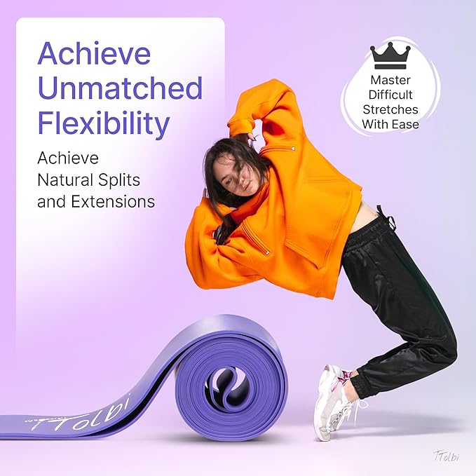 Premium Stretch Bands for Dancers – Improve Stretching & Flexibility with Ballet Stretching Band, Perfect Dance Equipment for Splits & Strength – Ideal Gifts for Dancers & Ballet Training