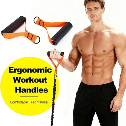 WELSPO Pull Up Assistance Bands with 4 Heavy Duty Resistance Bands for Pull Up Bar Workout, Adjustable Pull Up Assist Band Equipment for Home Gym Strength Training & Full Body Workout
